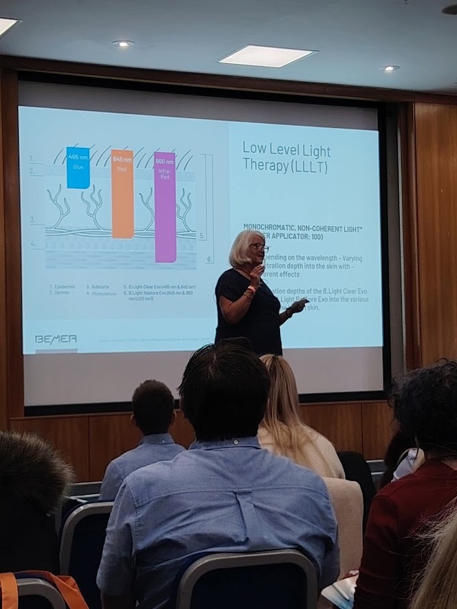 Sue Roberts of Advanced Healing Therapies speaking at the BEMER Conference October 2025